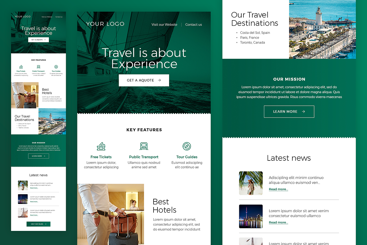 Email Newsletter Template PSD, an Email Template by Better Be a Designer (Photo 2 of 4)