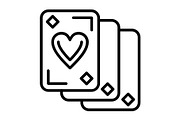 Cards Line Icon, an Icon by Pexelpy (Thumbnail 1 of 2)
