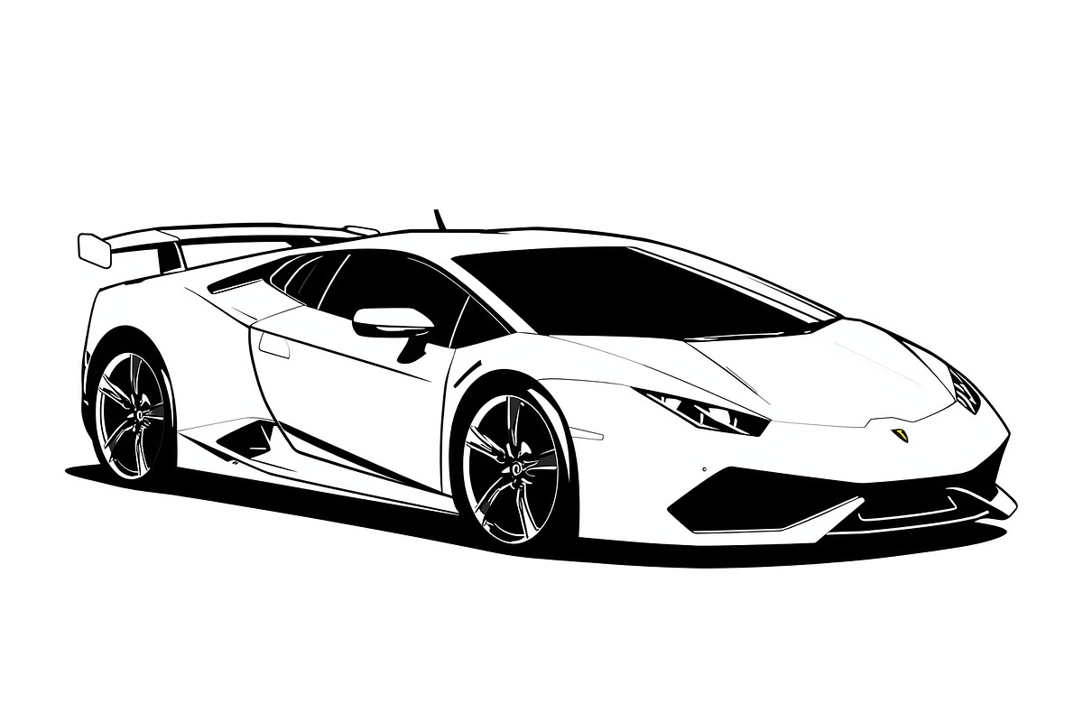 Modern Sports Car Design, an Illustration by hafijul (Photo 3 of 9)