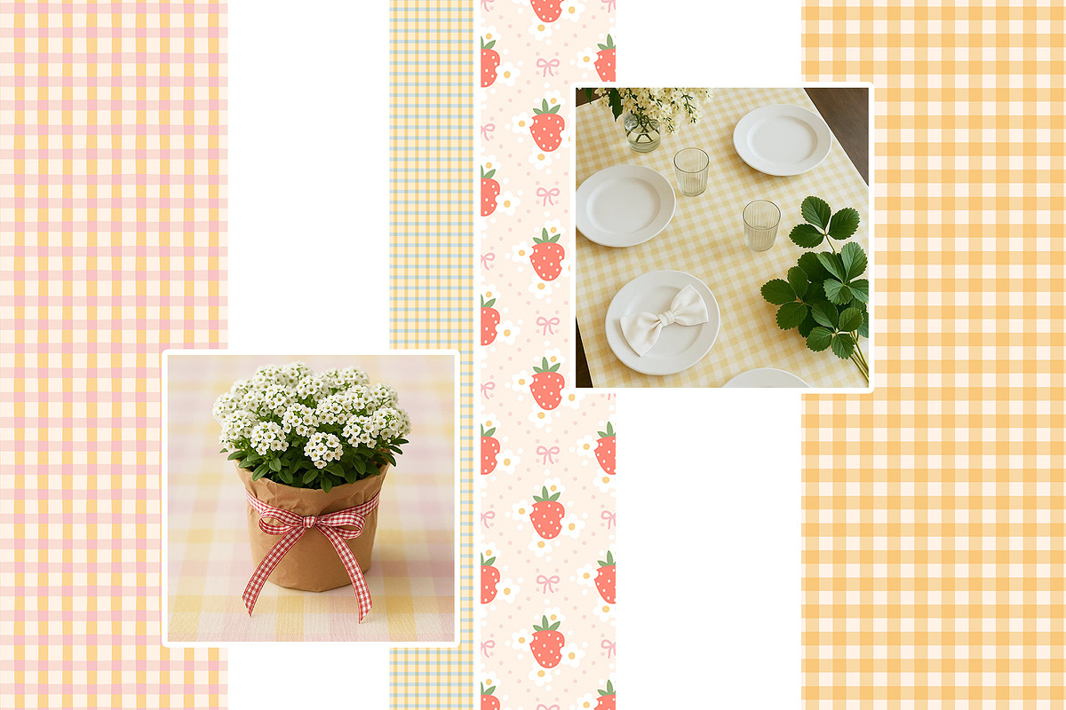 Little Strawberry Picnic Patterns, a Graphic by Svitlana Kharchuk (Photo 9 of 13)
