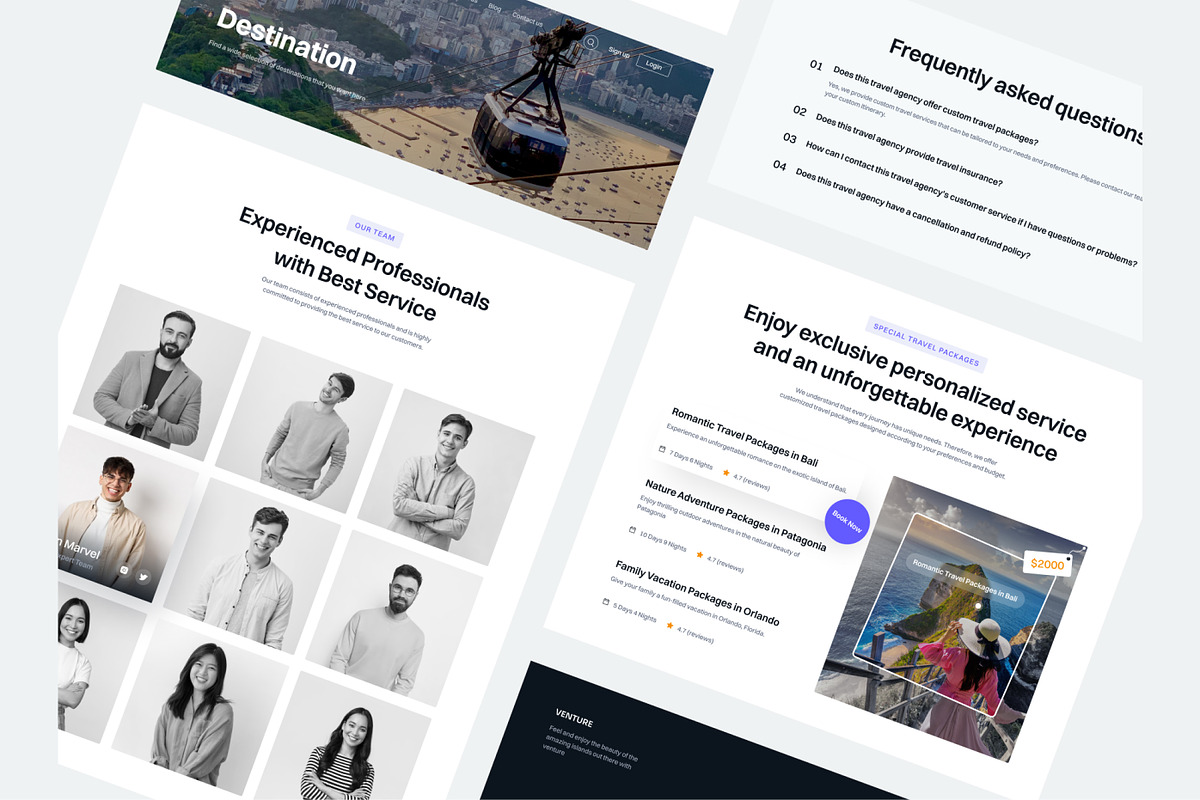 Venture - Travel Agent Website, a Landing Page Template by CreativeUI (Photo 5 of 6)
