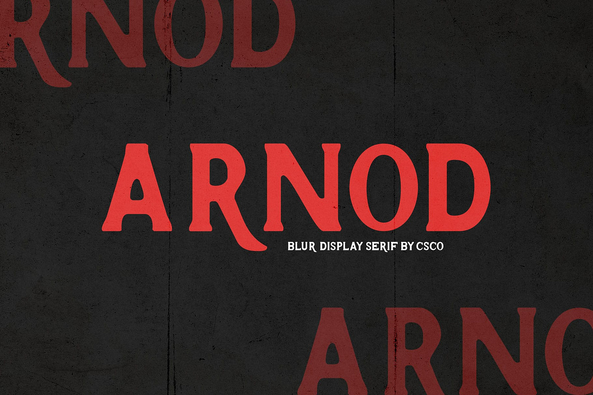 Arnod Blur, a Serif Font by Craft Supply Co. (Photo 1 of 8)