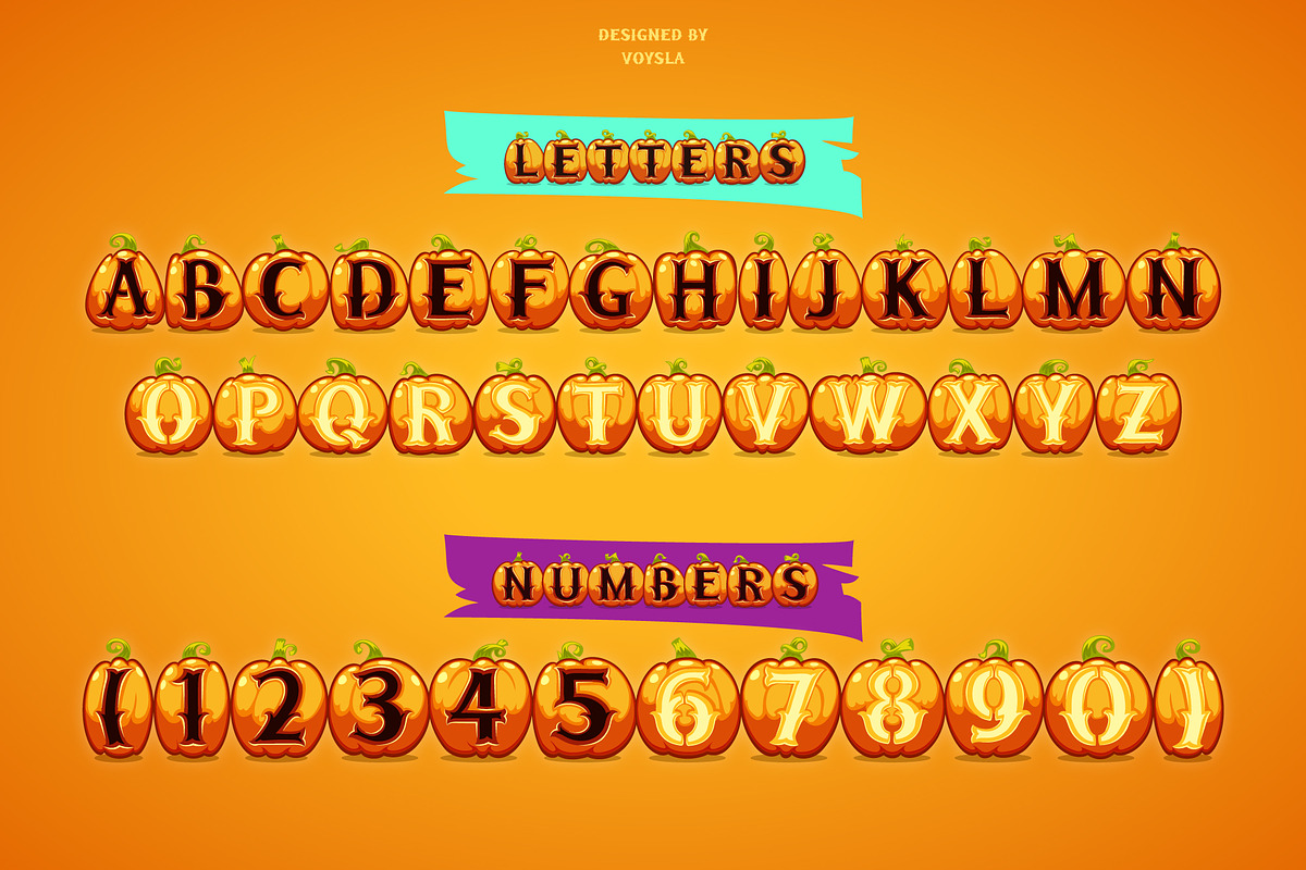 Halloween Pumpkins, a Script Font by Voysla's Shop (Photo 7 of 14)