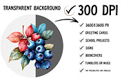 Watercolor Berries Clipart, an Illustration by Craft Nest (Thumbnail 2 of 12)
