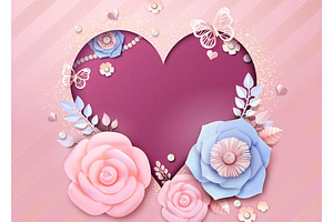 Romantic Heart Shaped Card