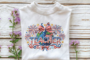4th of July Teacher Png, an Illustration by CraftArtStudio (Thumbnail 2 of 4)