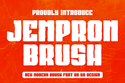 Jempron Brush, a Handwritten Font by QR Design Studio (Thumbnail 1 of 8)