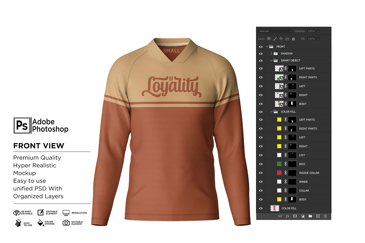 T-Shirt Neck VU L Raglan Mockup, a Shirt Mockup by Nanggroe Scripting (Photo 6 of 9)