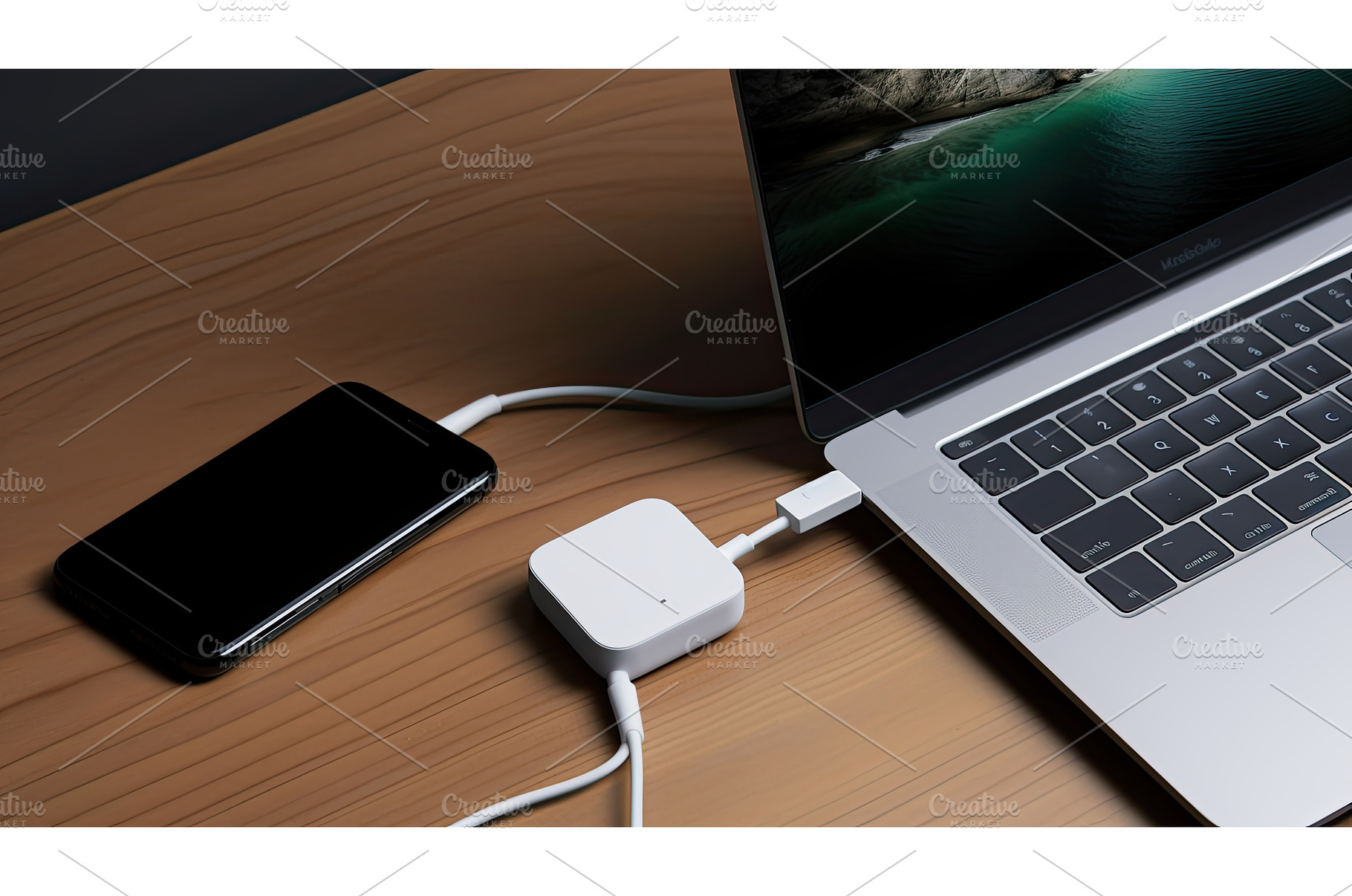 power usb-c cable ai generated, a Technology Photo by pikepicture