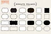 Vector - Ornate Decorative frames, an Object Graphic by Summit Avenue (Thumbnail 1 of 5)