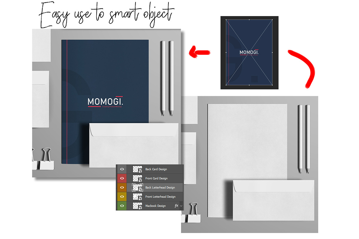 Stationery / Branding Mock-Up, a Product Mockup by Momogi (Photo 11 of 13)