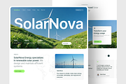 Solar Energy Website, an UI Kit Template by Ahmed Rubel (Thumbnail 5 of 5)