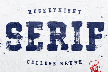 Hockeynight Serif Brush, a Font by XTOPH - Fonts