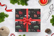 Winter holiday floral patterns, a Pattern Graphic by Cozy pattern shop (Thumbnail 9 of 11)