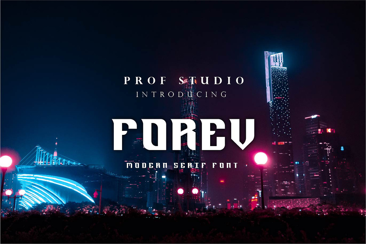 Forev - Modern Bold Serif Font, a Serif Font by PROF STUDIO (Photo 1 of 3)