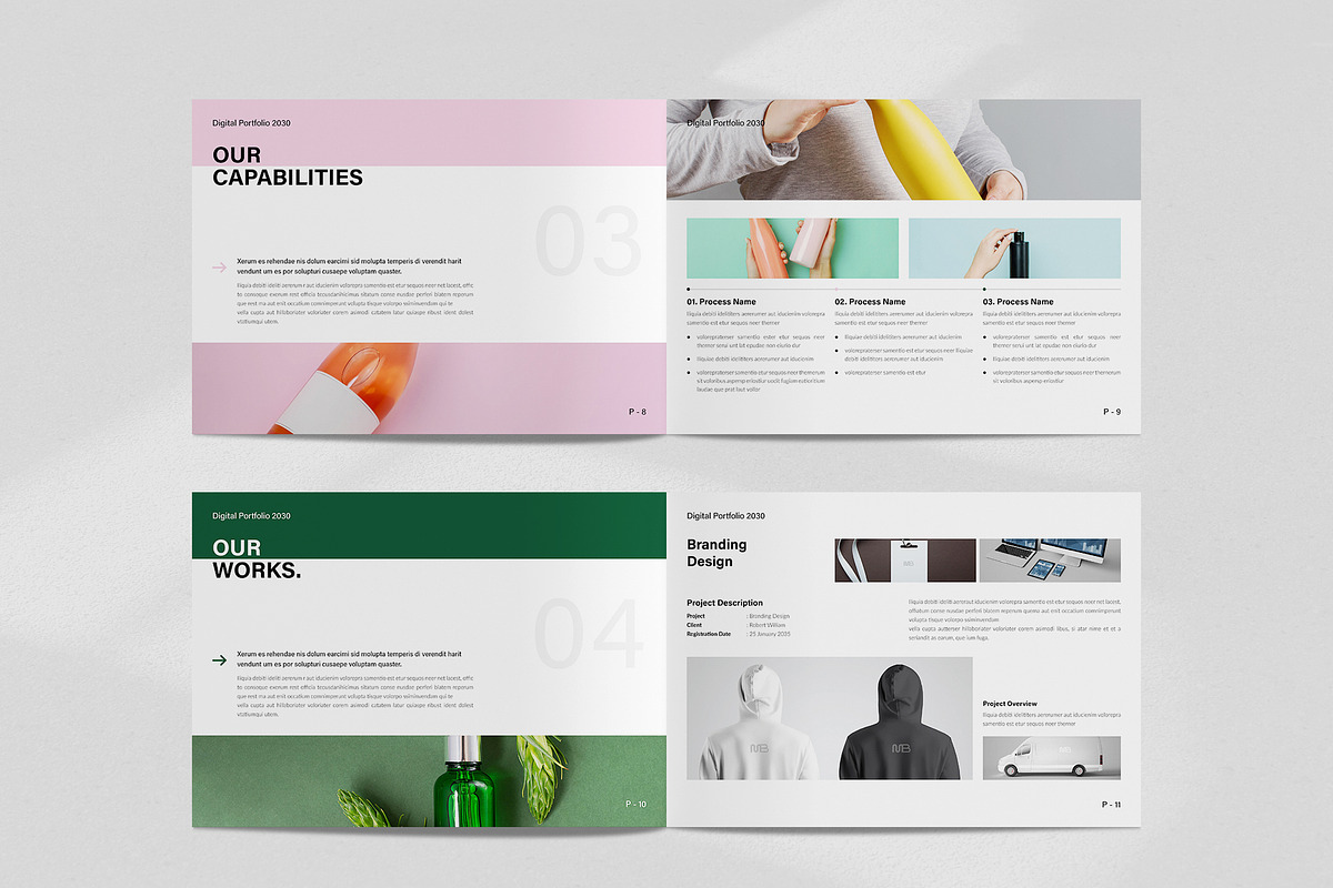 Minimalist Design Portfolio Template, a Brochure Template by NorthPeak (Photo 5 of 12)