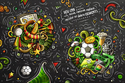 Soccer Cartoon Doodle Big Pack, a Decorative Illustration by BALABOLKA (Thumbnail 6 of 10)