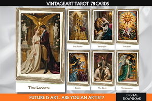 Vintage Tarot Cards Deck