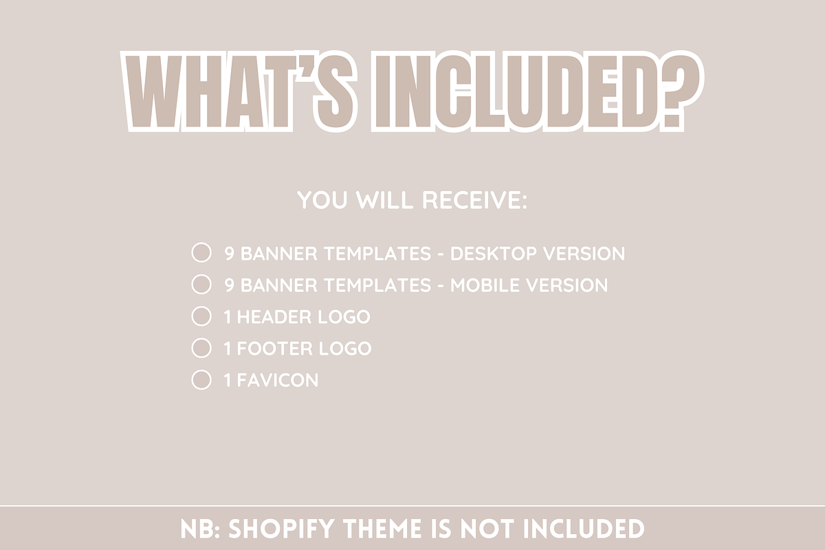 Beige Boho Shop Banner Templates, a Shopify Template by SunshineStudioBoutique (Photo 2 of 9)