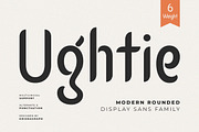 Ughtie – Elegant Sans Family Font, a Sans Serif Font by Krismagraph (Thumbnail 1 of 12)