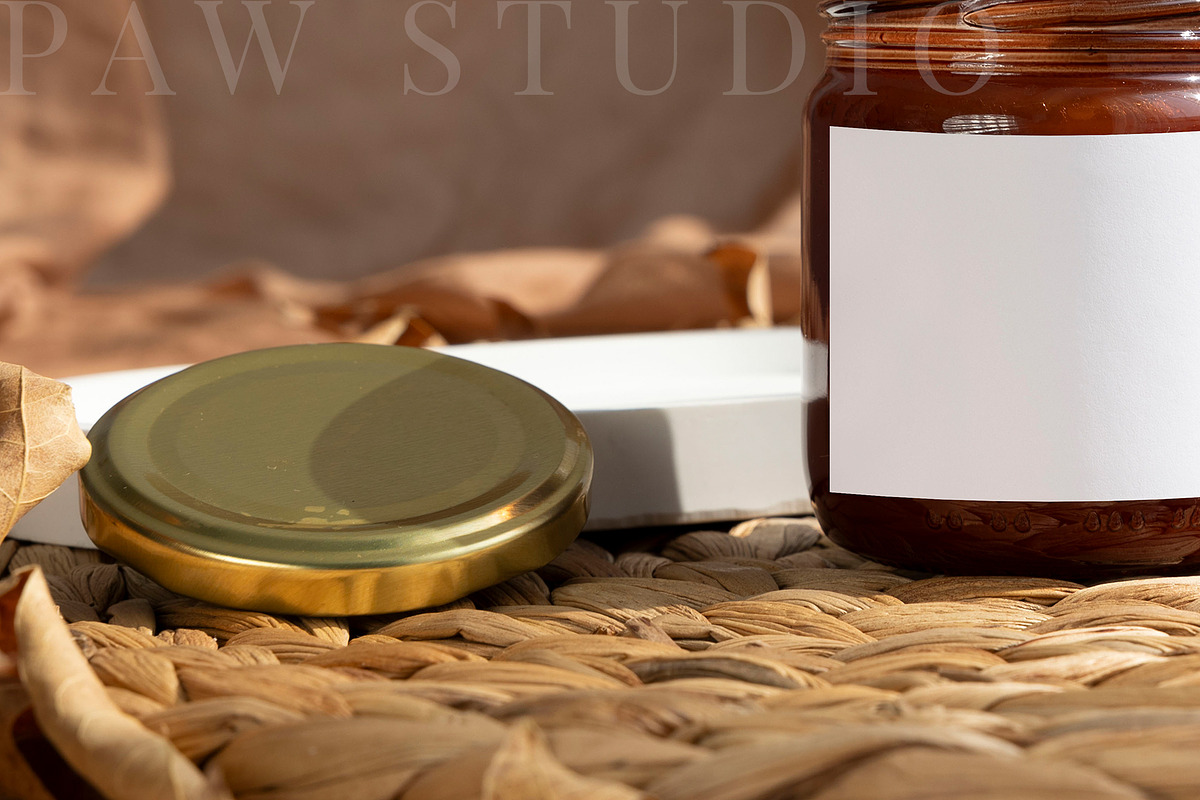 Autumn Candle Mockup Label fall2, an Advertising Mockup by PawMockups (Photo 3 of 10)