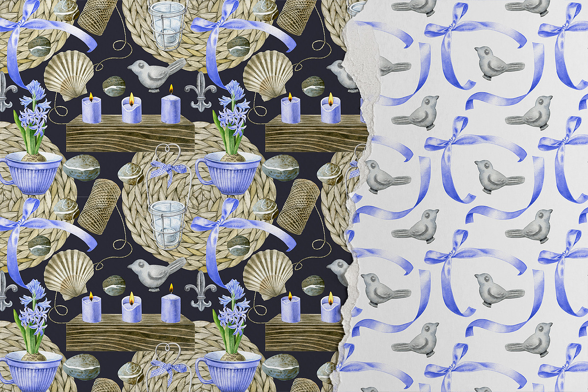Floral Cottage Watercolor Collection, a Seasonal Illustration by YarovaArt (Photo 16 of 16)