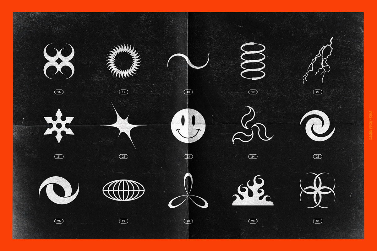 Chrome & Vector Abstract Shapes Pack, an Object Graphic by Samolevsky (Photo 20 of 25)