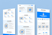 Marketing Wireframe Landing Page, a Landing Page Template by MightyDesign (Thumbnail 1 of 10)