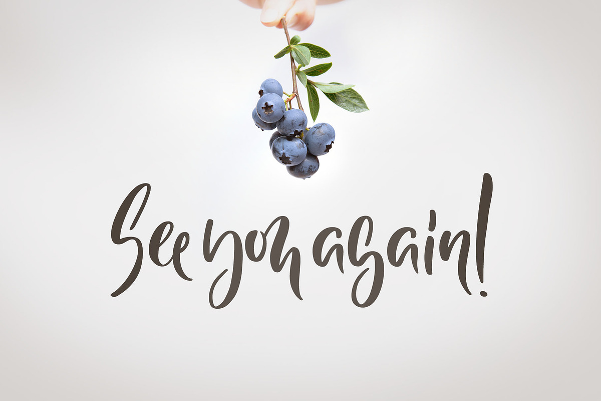 NEW! Huckleberry Gateau Font preview 6