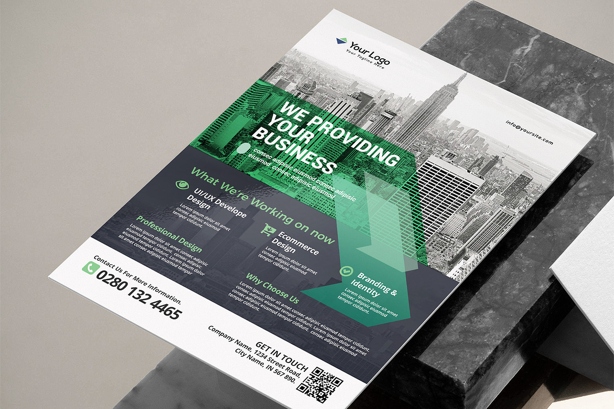 Corporate Bussiness Flyer Template, a Flyer Template by jobnabru (Photo 2 of 2)