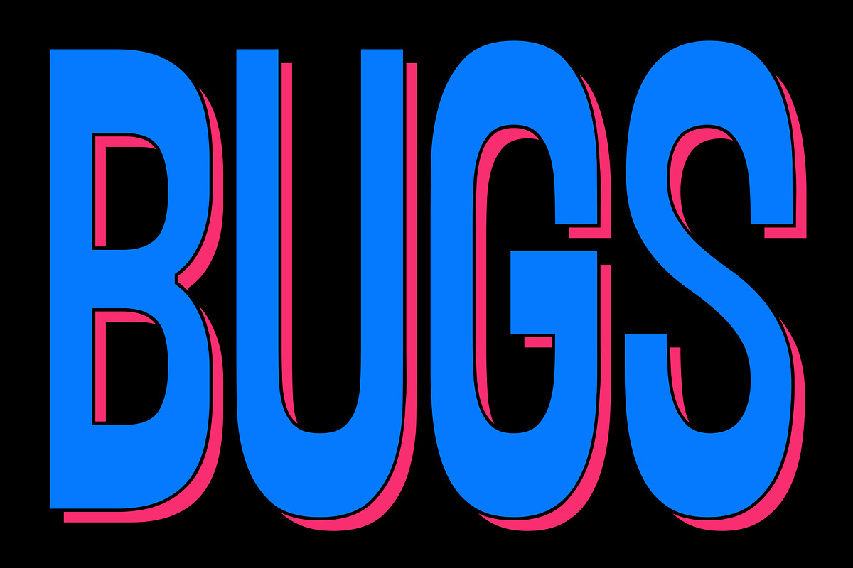 Bugs | Condensed Shadow Fonts, a Sans Serif Font by Fateh.Lab (Photo 1 of 11)