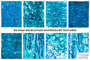 ICICLE BLUE Watercolor Texture Set, a Texture Graphic by Vintage To Vectors (Thumbnail 10 of 16)