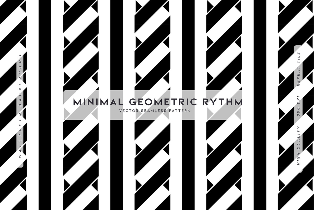 Minimal Geometric Rythm, a Pattern Graphic by MalyskaStudio (Photo 1 of 5)