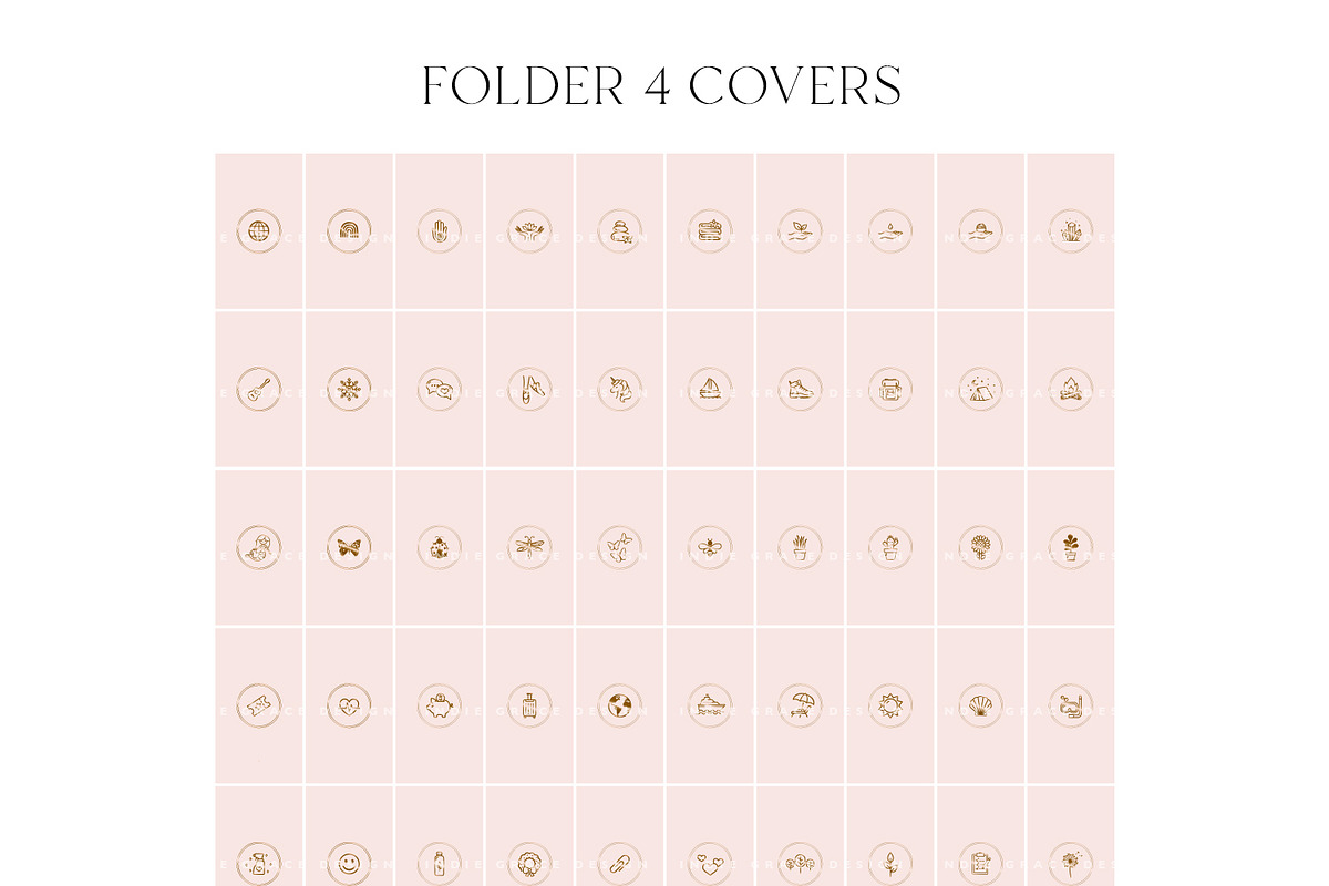 Pink & Bronze Instagram Story Covers, a Social Media Template by Indie Grace Design (Photo 5 of 7)