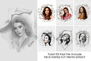 Turn Paper Cut Photo Effect, an Action Add-On by Photoshop Action (Thumbnail 1 of 18)