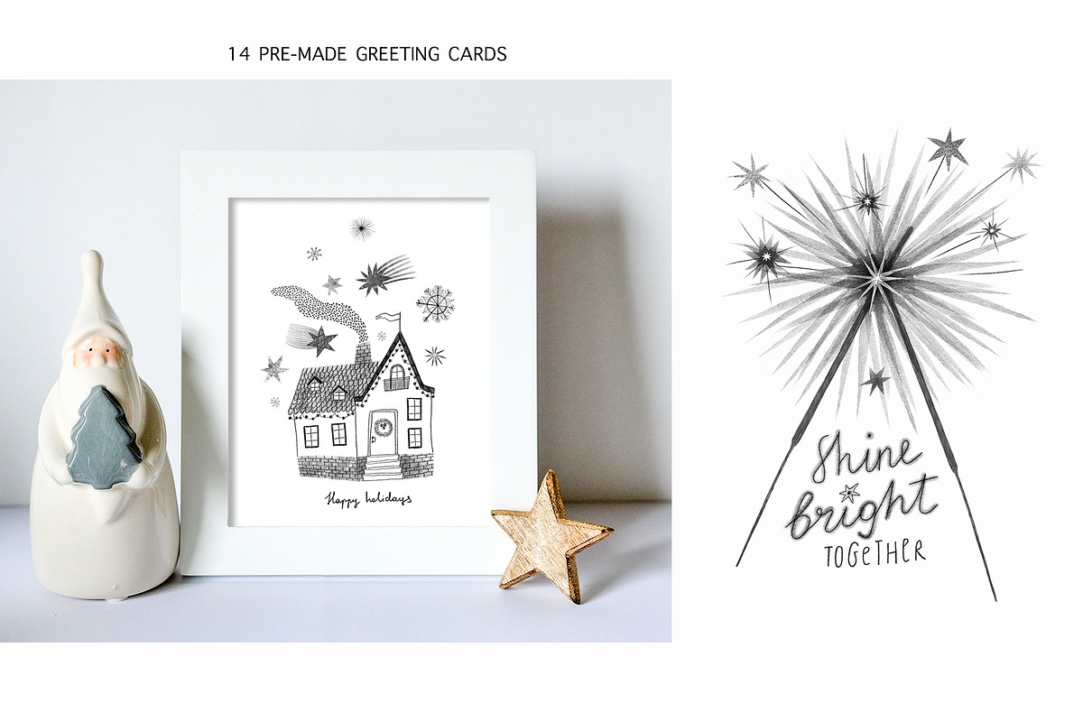 Time to Miracles. Graphic Christmas, a Seasonal Illustration by Annakniaz (Photo 3 of 13)