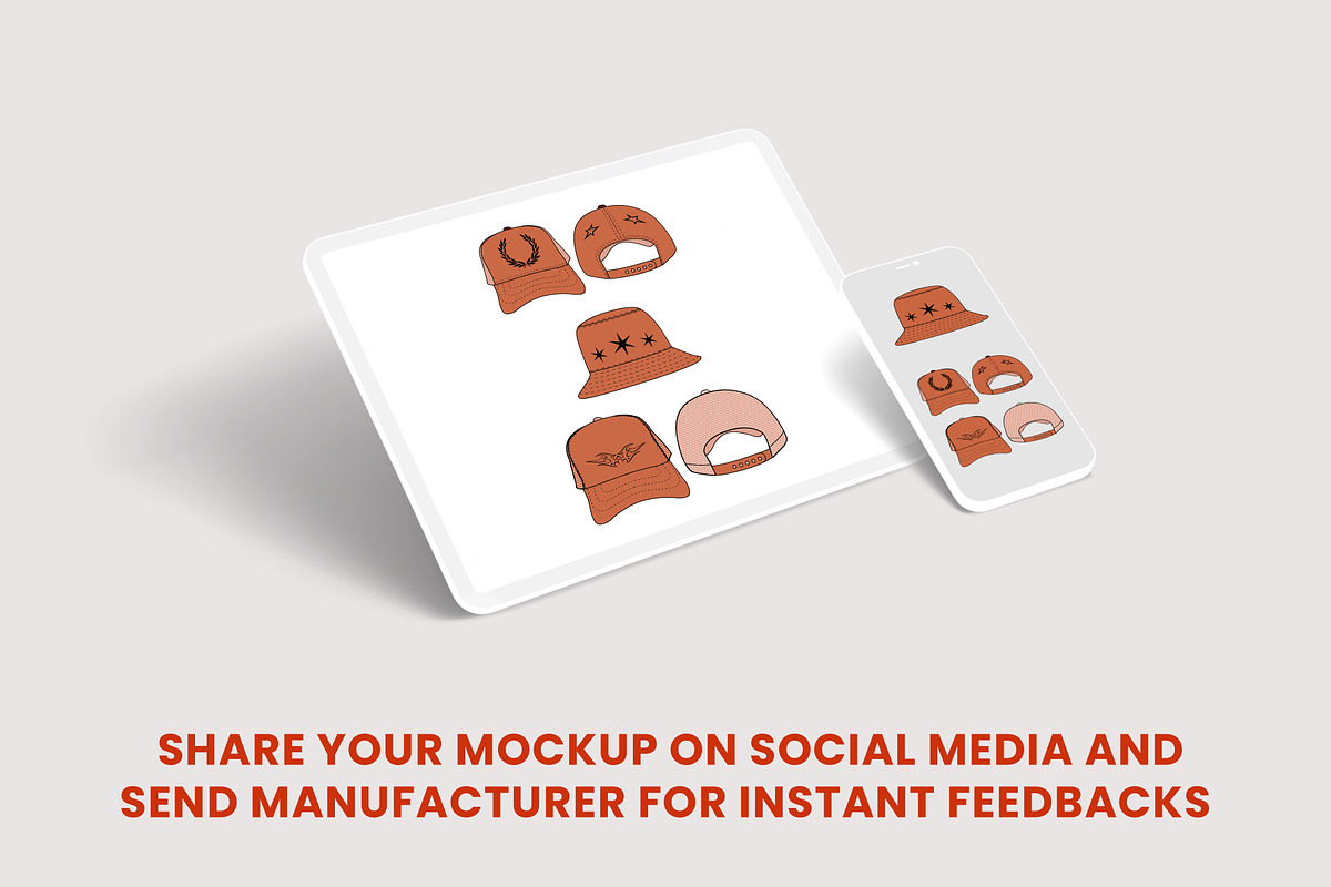 Essential Headwear Vector Mockup, an Illustration by S.i. Graphics (Photo 4 of 6)