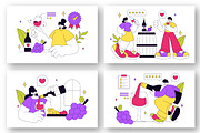 10 Wine Tasting Vector Illustration, a Food Illustration by denayunebgt (Thumbnail 2 of 4)