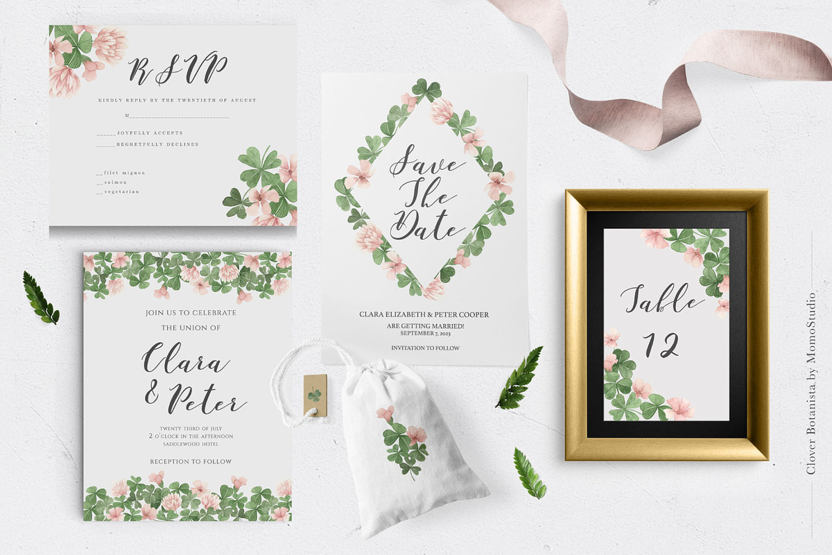 Clover Botanista - Leaves & Florals, an Illustration by Momo Studio (Photo 5 of 12)