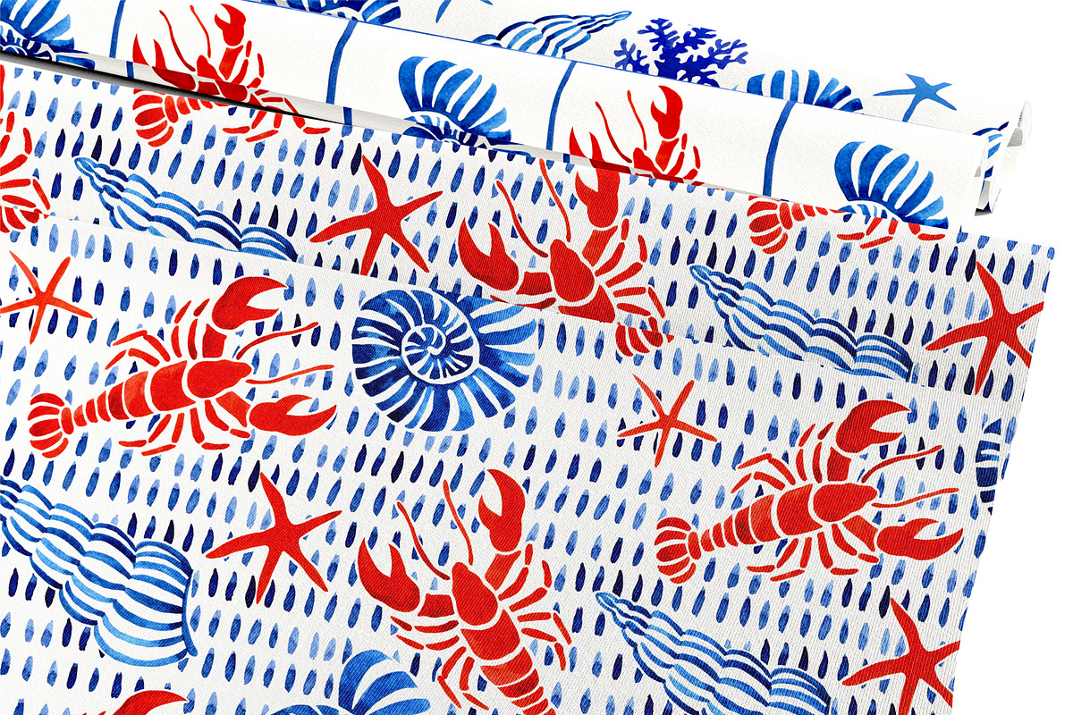 Sea Holidays. Pattern Collection, a Pattern Graphic by made by Tanya