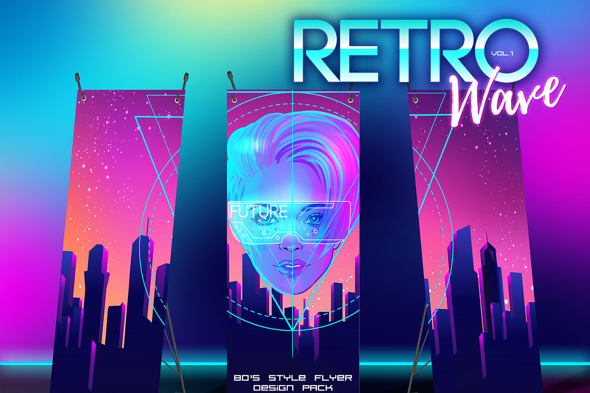 RETRO Wave. 30 design templates., a Person Illustration by Varvara Gorbash (Photo 9 of 10)