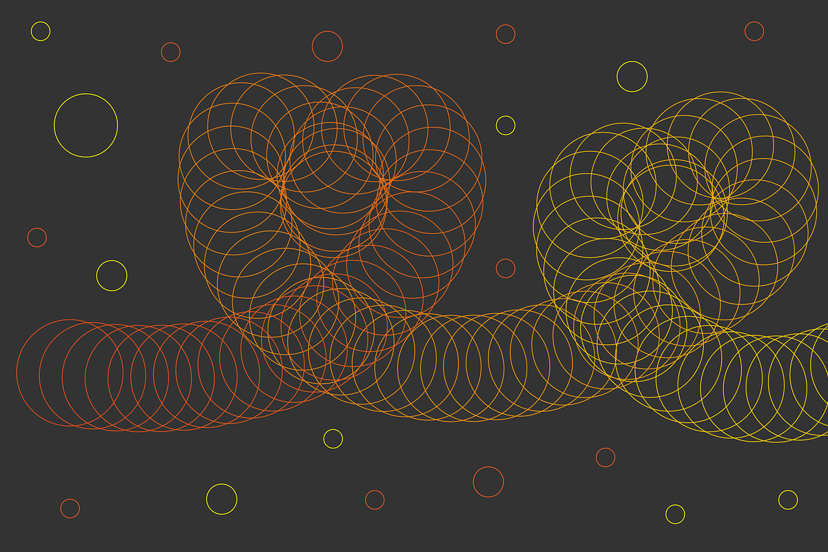 Abstract Spirals with Circular Wiref, a Texture Illustration by JYa_Design