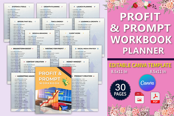 The Profit & Prompt Workbook Planner preview 8