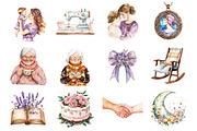 Lavender Mothers Day Clipart, an Illustration by Design Market (Thumbnail 2 of 4)