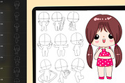 500+ Chibi stamp brushes, Chibi body, a Brush Add-On by DrawingStoryShop (Thumbnail 5 of 10)