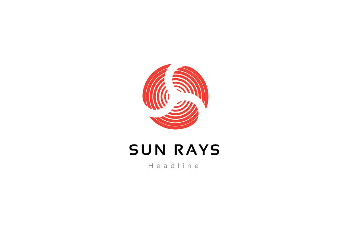 Sun rays logo., a Branding & Logo Template by Anton Akhmatov