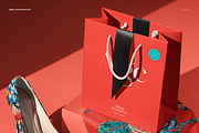 Scarf Heels Wallet Bag Mockup, a Product Mockup by creatsy5 (Thumbnail 4 of 5)