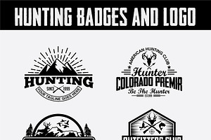 Hunting Vintage Badges And Logos