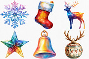 Christmas Polar Lights Clipart, an Illustration by Canvas Craft (Thumbnail 2 of 7)