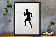 Muay Thai Silhouette SVG, a Sport Illustration by newminddesign (Thumbnail 3 of 3)
